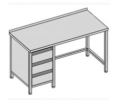 Pracovný stôl s tromi zásuvkami 230x80