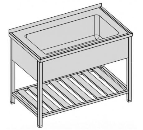 Umývacia vaňa s roštom 110x80